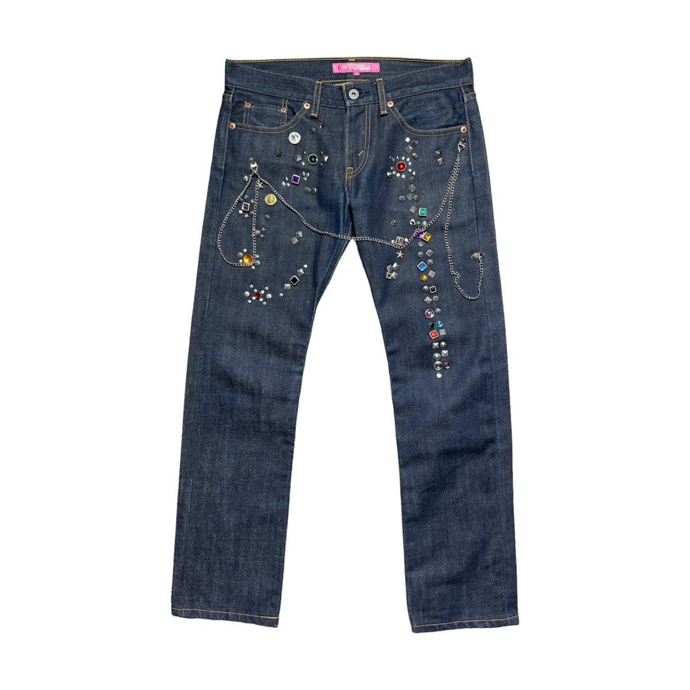 Junya Watanabe 2002 Jeweled embellished Denim
